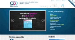 Desktop Screenshot of gymik.cz
